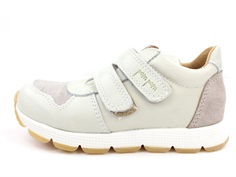 Pom Pom sneaker light gray combi with velcro